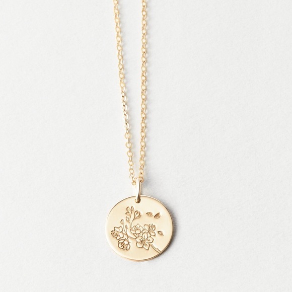 Cherry Blossom March Flower Japanese Necklace